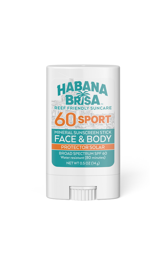 Reef Friendly- Sport SPF 60 Face and Body Mineral Sunscreen Stick