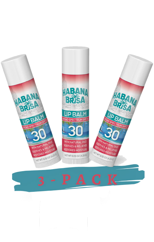 Reef Safe SPF 30 Lip Balm – Moisturizing, Vegan (3 Pack)
