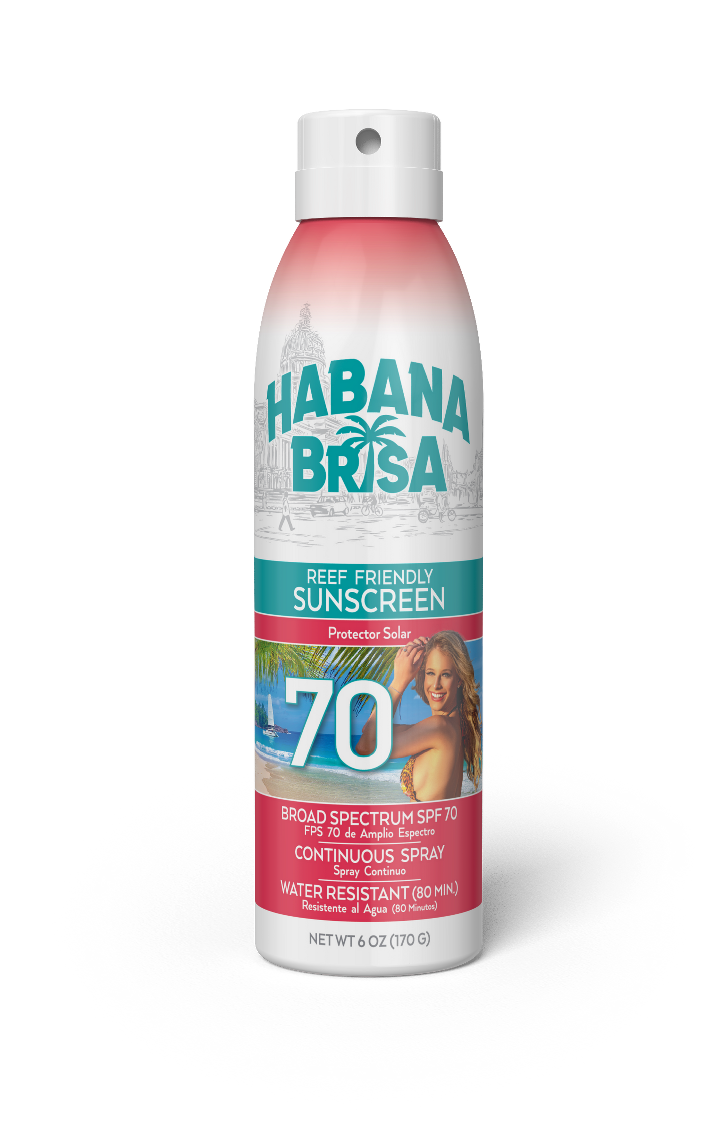 Reef Friendly SPF 70 Sunscreen Spray – Vegan, Water-Resistant & Lightweight