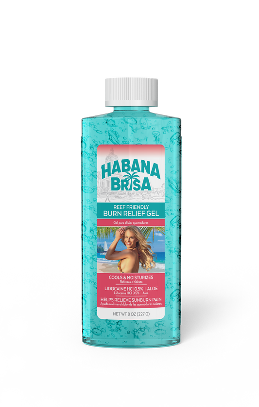 Sunburn Relief Aloe Gel with Lidocaine – Reef Friendly, Vegan & Water-Resistant