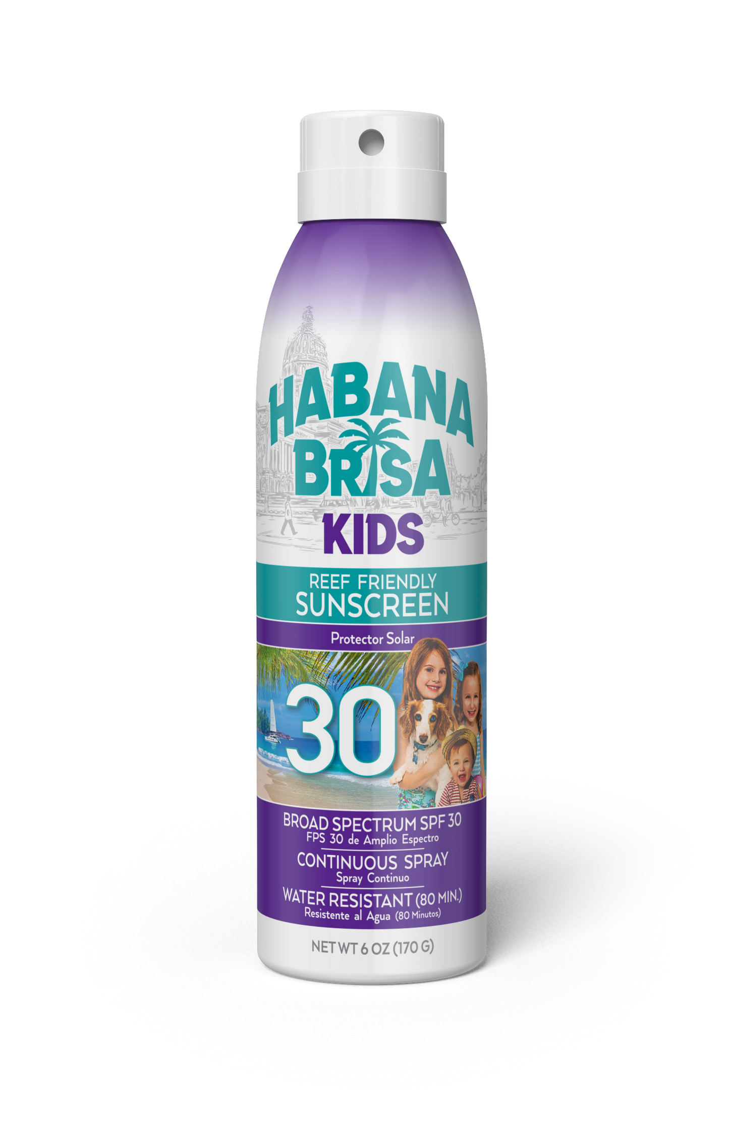 SPF 30 Kids Sunscreen Spray - Vegan, Non-GMO & Water-Resistant