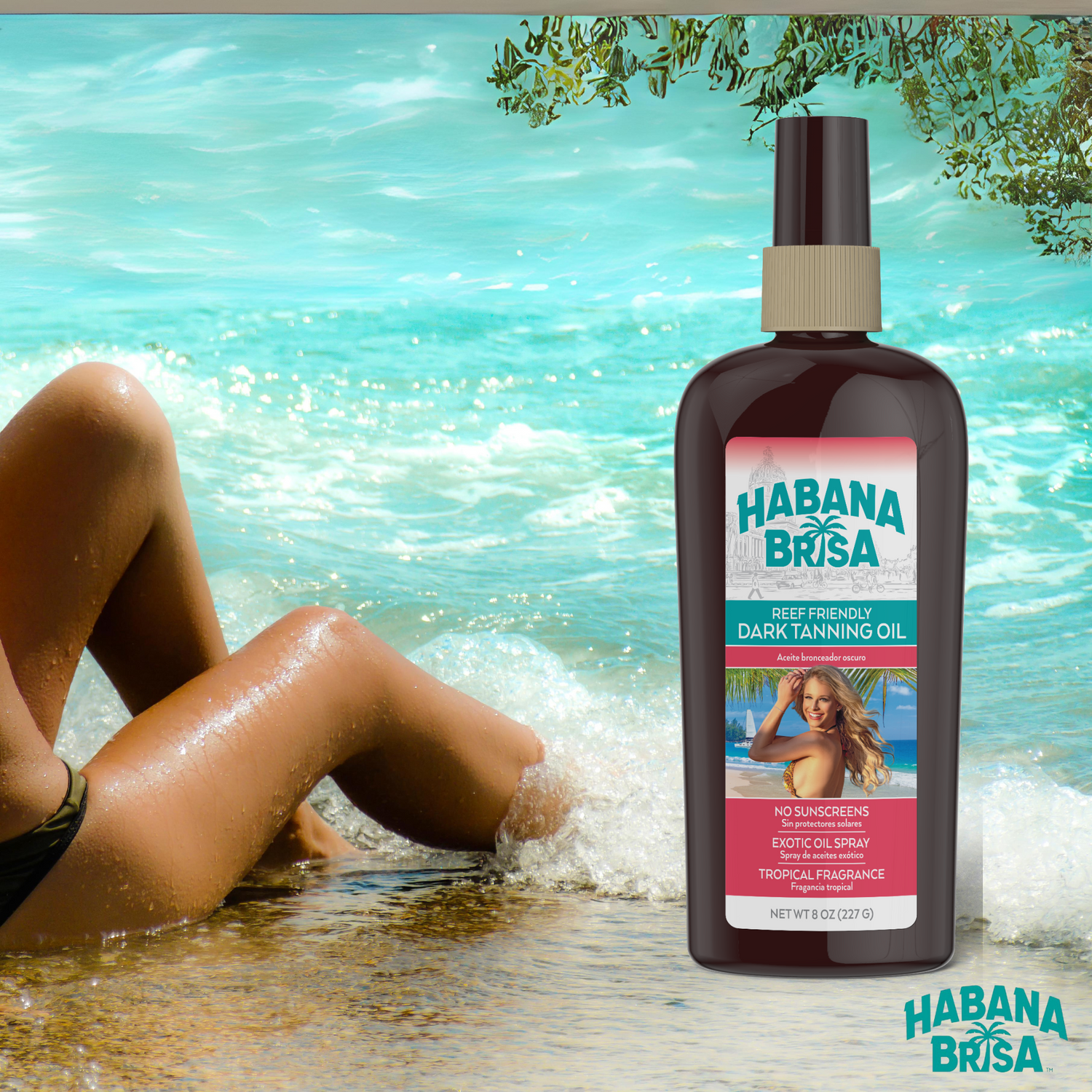 Reef safe natural tanning oil & Mineral tanning oil by Habana Brisa